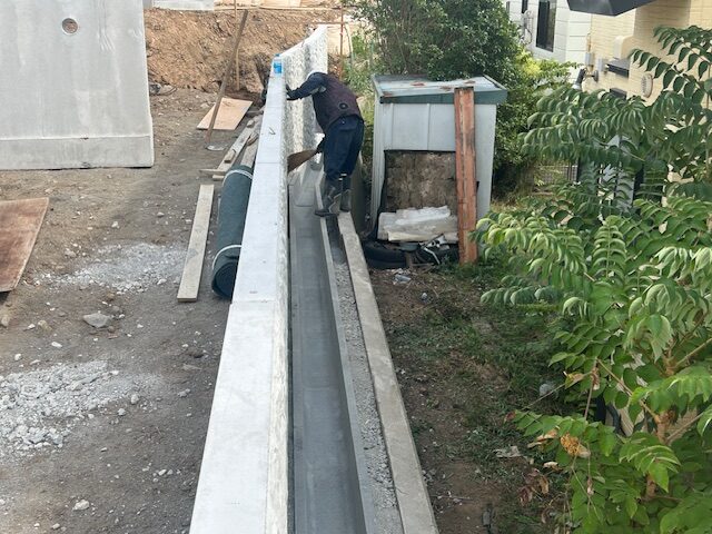 施工中従業員の写真